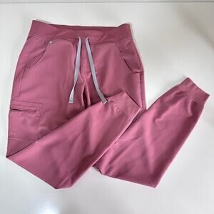 Zamora Jogger Pant Scrubs Women’s Size Small in Mauve Dusty Pink 5 Pocket